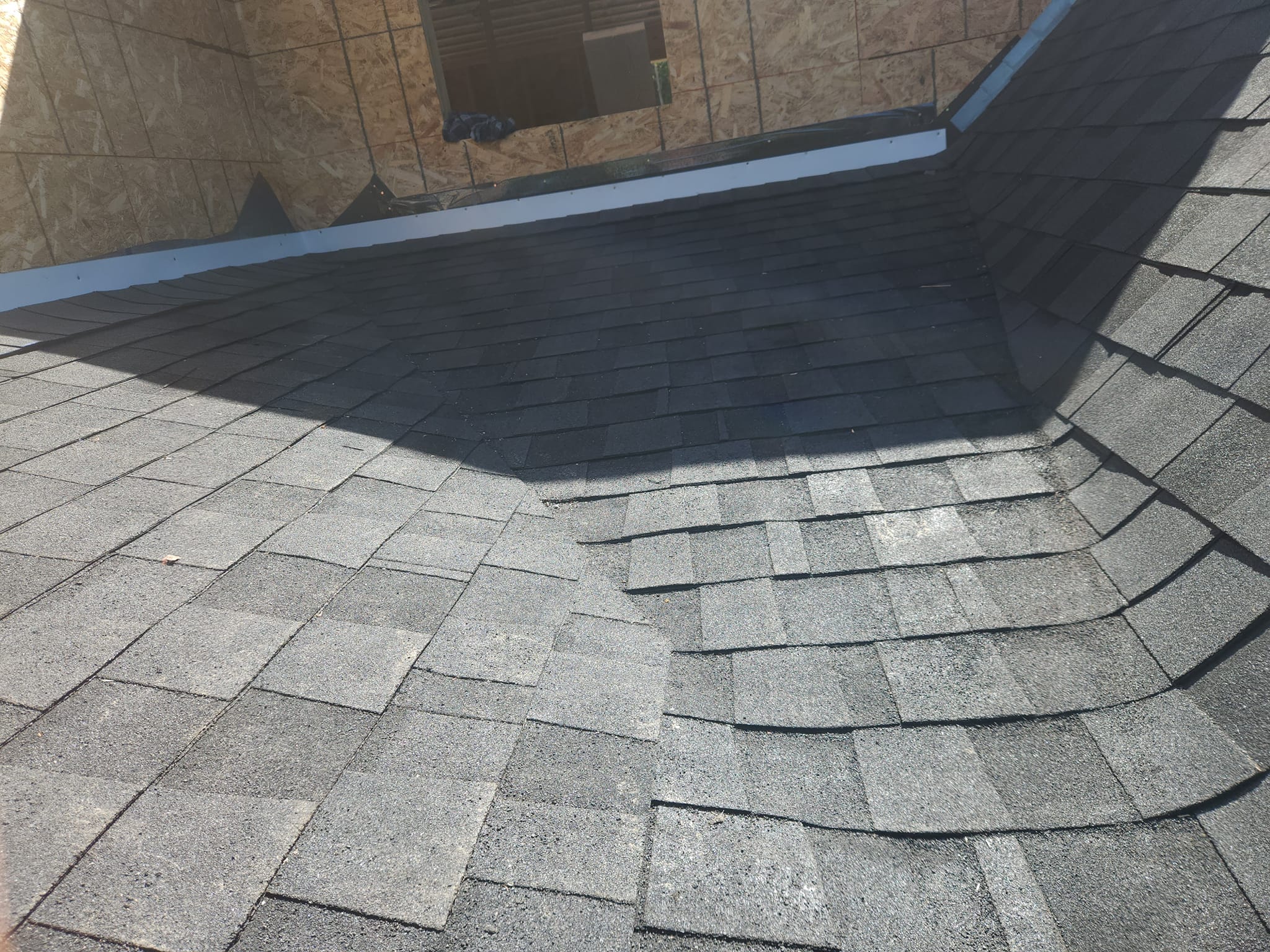 Completed roofing project